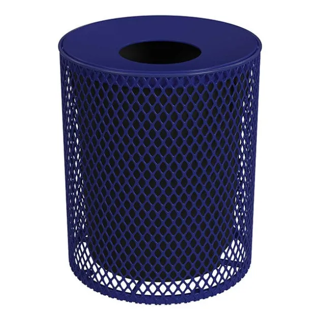 Expanded Metal Trash Receptacle (32 Gallon)