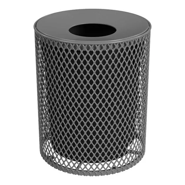 Expanded Metal Trash Receptacle (32 Gallon)
