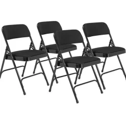 Fabric Folding Chairs Model 2200 (4 Pack)