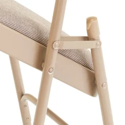 Fabric Padded Folding Chairs Triple Braced 2300 (4 Pack)