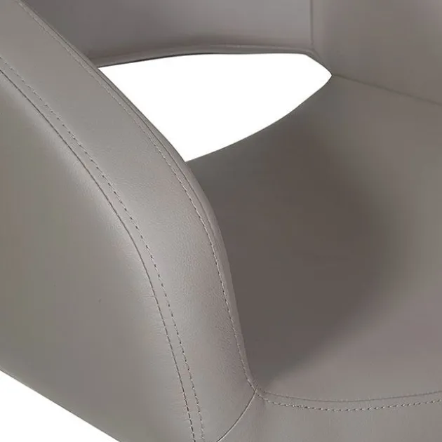 Faux Leather Lounge Chair