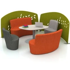 Flowform Learn Lounge Package, 7 Piece Group Work Pod