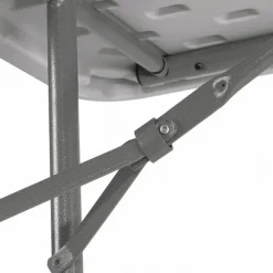 Folding Rectangle Table (30'' x 72'') with Eight Padded Folding Chairs