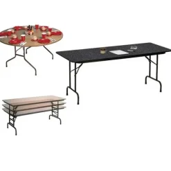 Folding Tables with 3/4'' Thick Laminate Top