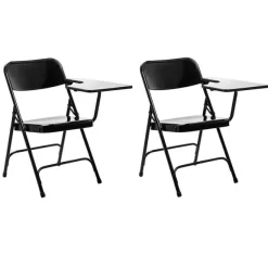 Folding Tablet Arm Chairs (2 Pack)