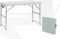 Fold in Half Plastic Resin Folding Tables