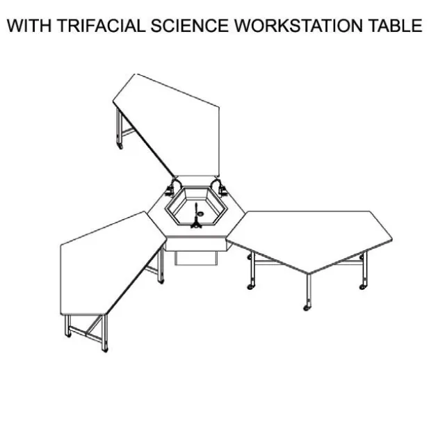 Forward Vision Table - Phenolic Resin with Maple Legs (36'' H)