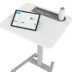 Fuzion Sit to Stand Adjustable Desk w/ Grommet (22'' x 26'') - Quick Ship