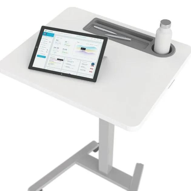 Fuzion Sit to Stand Adjustable Desk w/ Grommet (22'' x 26'') - Quick Ship