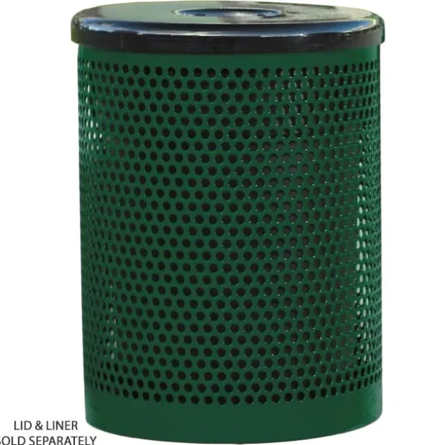55 Gallon Outdoor Metal Trash Receptacles
