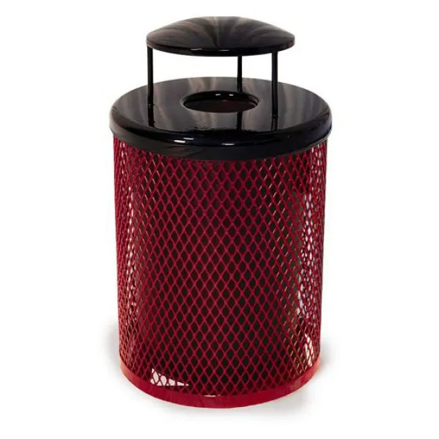 55 Gallon Outdoor Metal Trash Receptacles