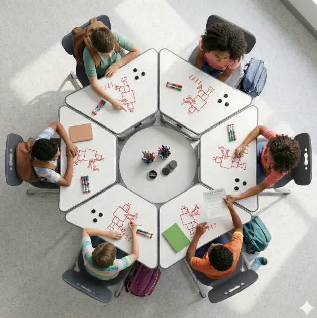 Get Up Stand Up Dry Erase Sit and Stand Student Desk