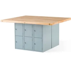Hard Maple Top Workbench with Locker Storage