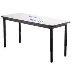 Height Adjustable Dry Erase Utility Tables