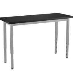Height Adjustable Steel Science Table with Chemical Resistant Top (30'' x 72'')