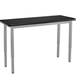 Height Adjustable Steel Science Table with Laminate Top (24'' x 48'')