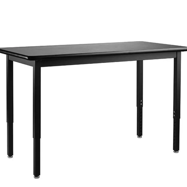 Height Adjustable Steel Science Table with Laminate Top (24'' x 48'')