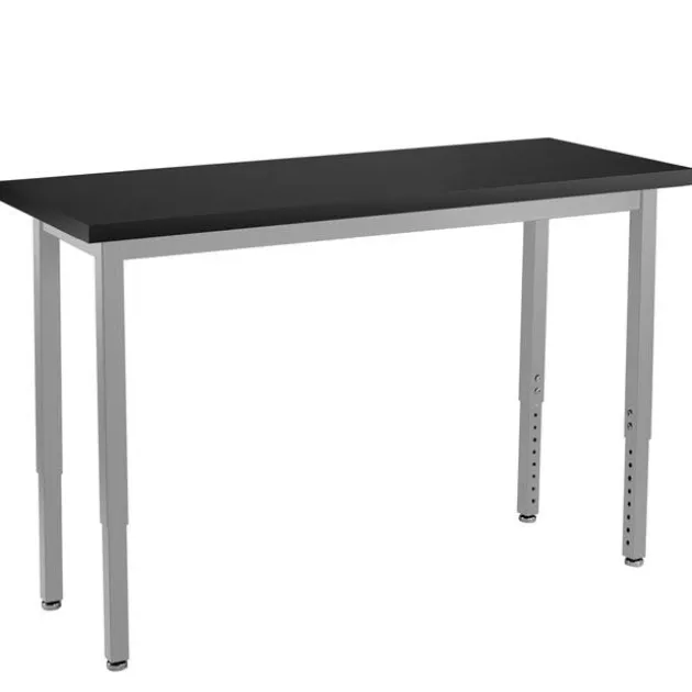 Height Adjustable Steel Science Table with Chemical Resistant Top (24'' x 54'')