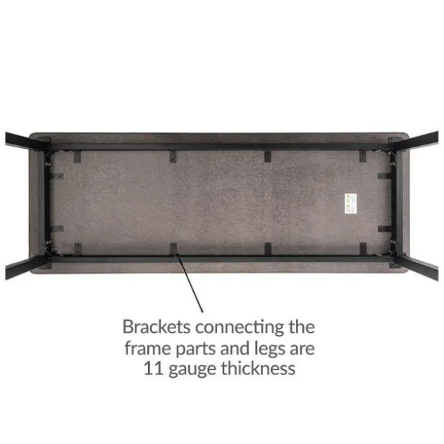Height Adjustable Utility Table with Butcher Block Top