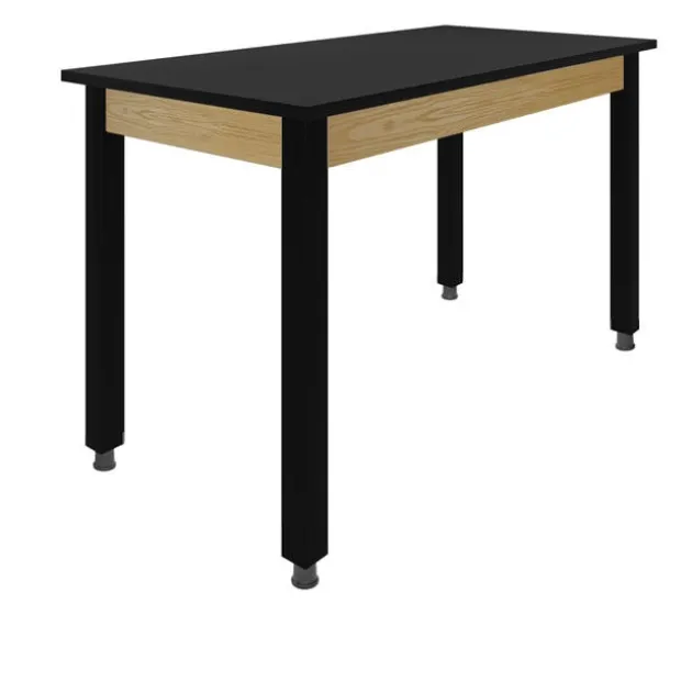 36” H Hybrid Steel Table w/ Epoxy Top & Glides (72” W x 30” D)