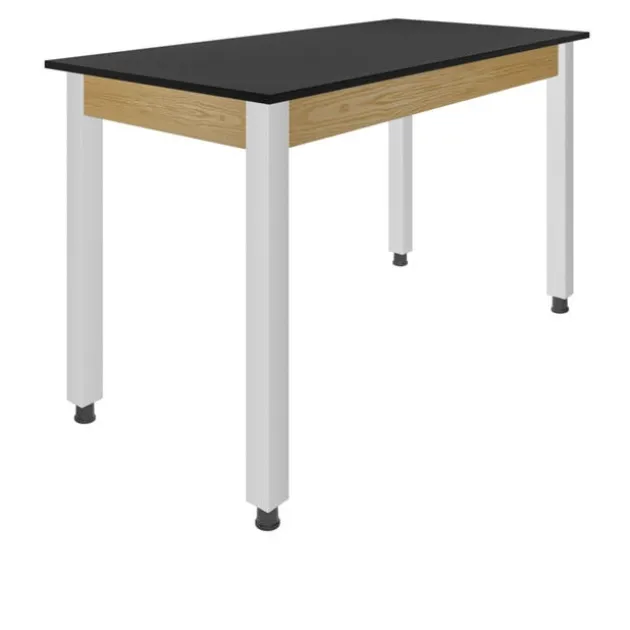36" H Hybrid Steel Table w/ Phenolic Top & Glides (72” W X 30” D)