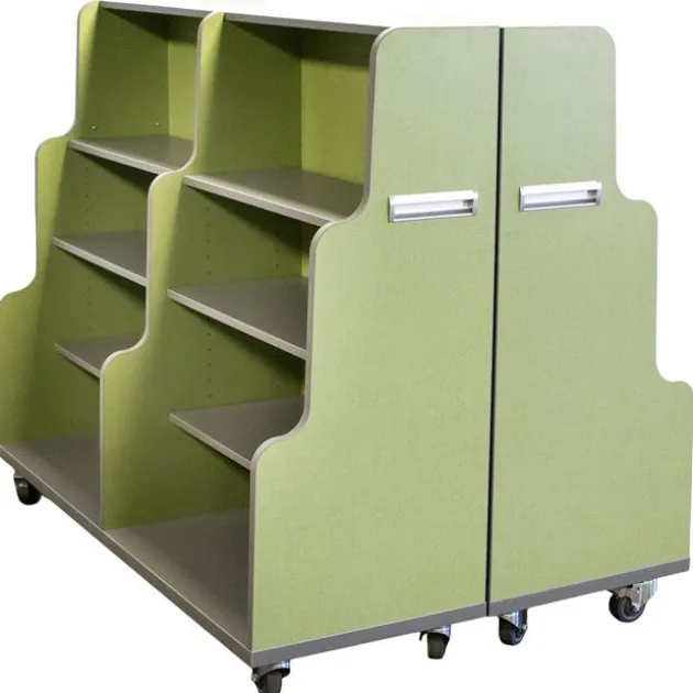 Hideaway Bookshelf Storage Cart