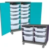 Hideaway Mobile Tote Tray Storage Carts