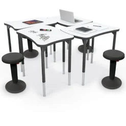 Hierarchy Beluga Dry Erase Student Desk (35" W x 24" D)