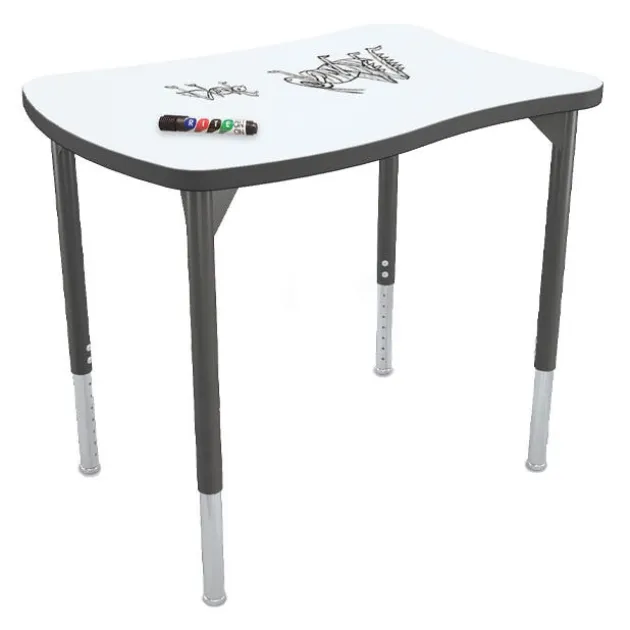 Hierarchy Beluga Dry Erase Student Desk (35" W x 24" D)