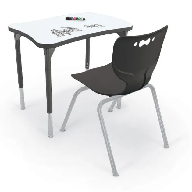 Hierarchy Beluga Dry Erase Student Desk (35" W x 24" D)