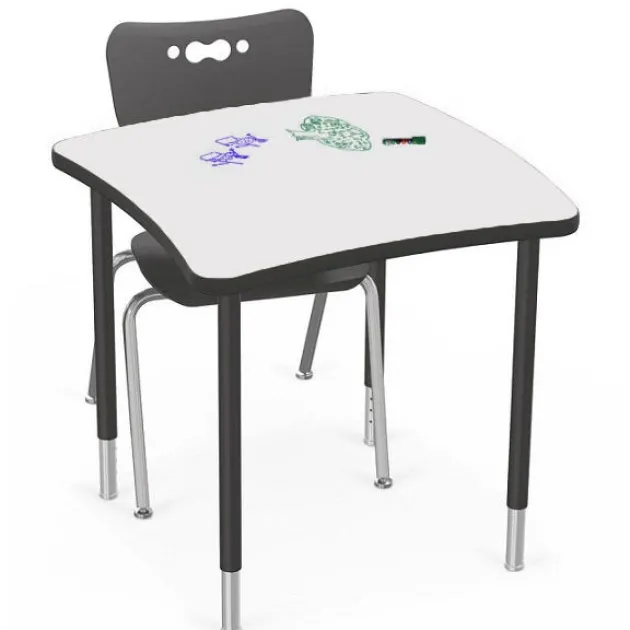 Hierarchy Creator Square Desk with Dry Erase Top