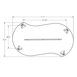 Hierarchy Dry Erase Twister Table (Large)