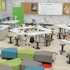 Hierarchy Grow & Roll Pneumatic Lift Desks