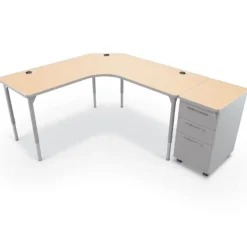 Hierarchy Sit to Stand Corner L-Shaped Desk