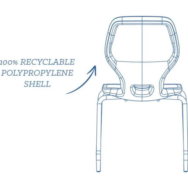 14" H Numbers Cantilever Chair (K-2nd)