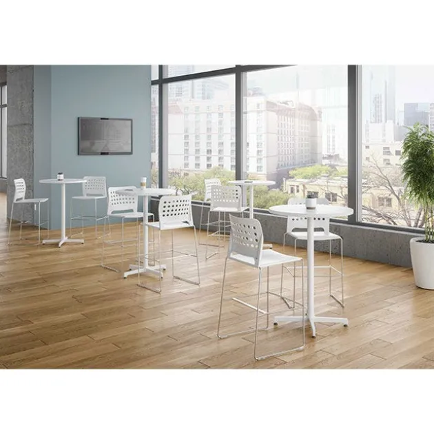 Hoopz Counter Height Stool with Contoured Back