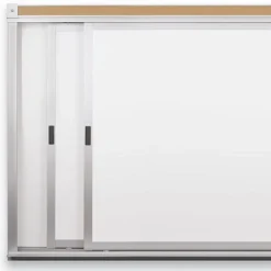 Horizontal Sliding Whiteboard w/ 2 Tracks & 2 Panels (4’ H x 8’ W)