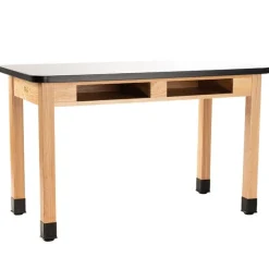 36'' H Whiteboard Top Science Lab Table w/ Book Compartments (48'' x 24'')