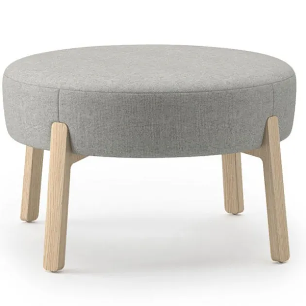Indie Round Ottoman - 16-1/2" H