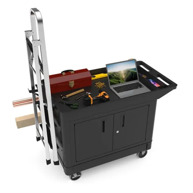 Industrial Locking Cabinet Utility Cart
