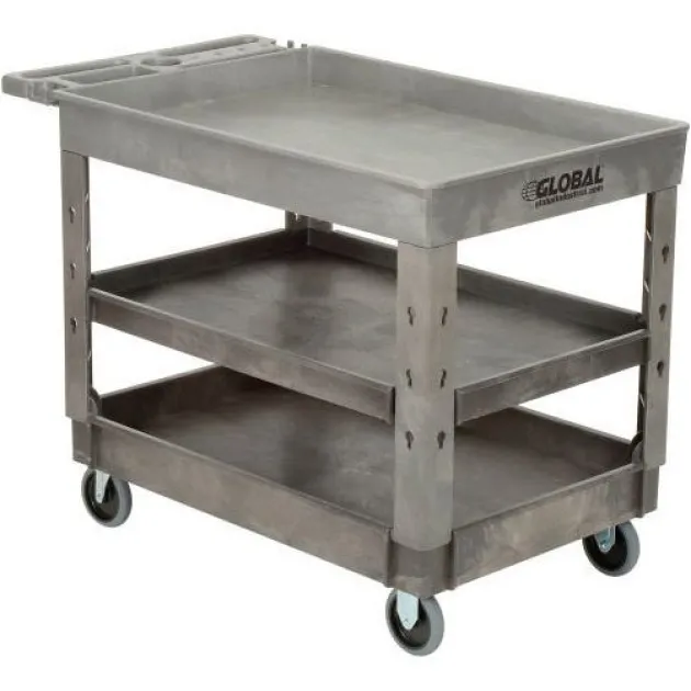 Industrial-Strength Plastic Utility Carts