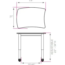 Interchange Curve Collaborative Student Desk