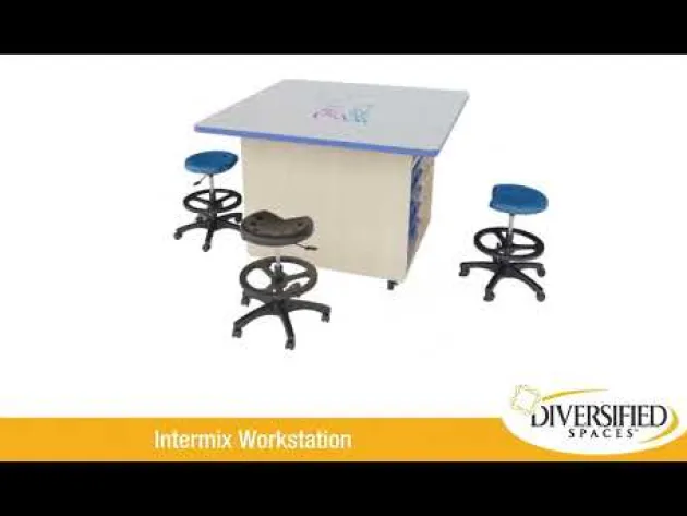 Intermix Lazy Susan Mobile Workstations