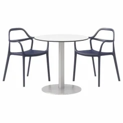 Ivy Round Table and Dali Stack Chair Package