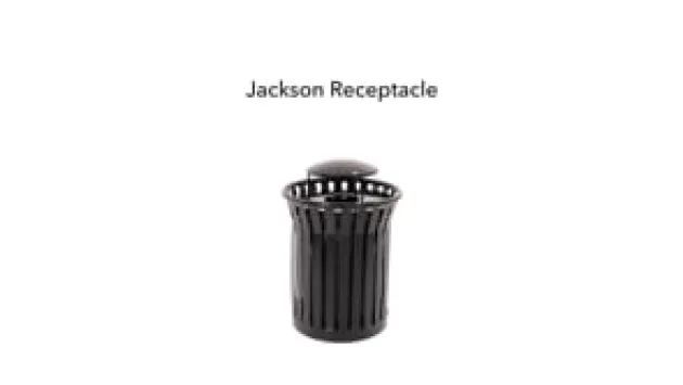 Jackson Outdoor Trash Receptacle