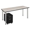 Kee Single Mobile Pedestal Desk by Regency