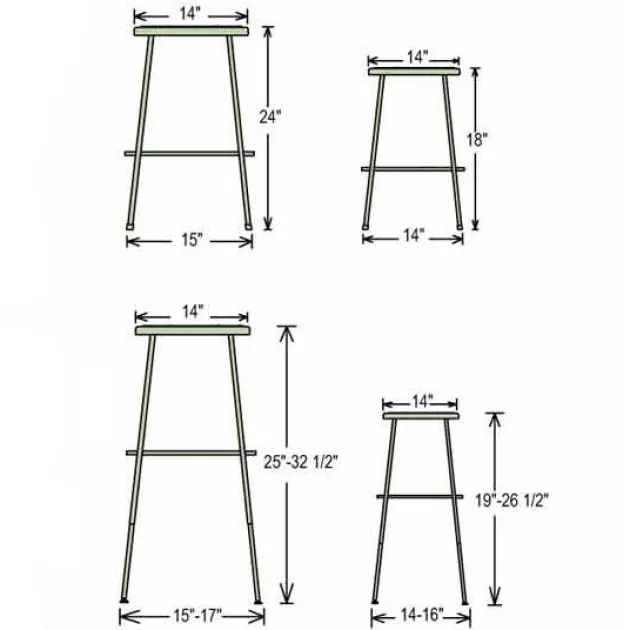 Laminate Height Adjustable Table (30'' x 72'') with 6 Black Frame Stools