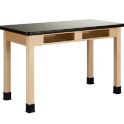 Laminate Maple Science Table with Book Compartment (24'' D X 72'' W)