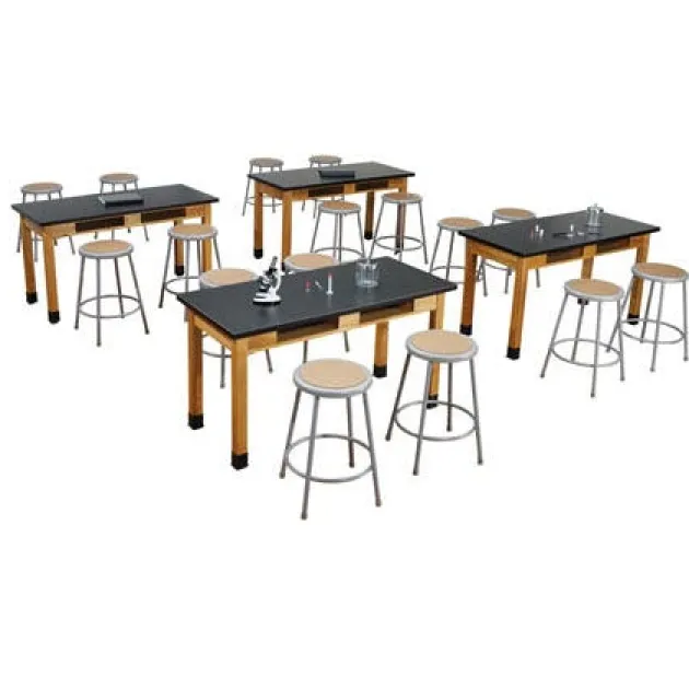 Laminate Science Lab Table w/ Book Compartments (60'' x 24'')