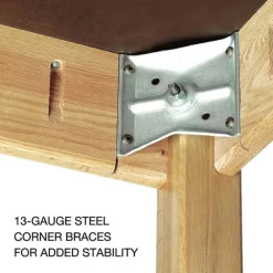 Laminate Top Hardwood Science Table with Book Compartments (42'' D X 48'' W)